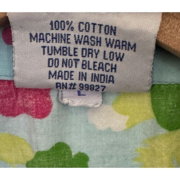 Pine Cone Hill Fine Linen Floral Cotton Pajama Set Size Large - Picture 8 of 8